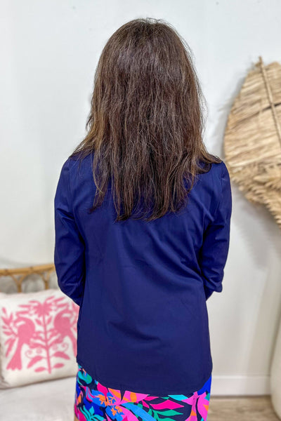 SALE-Discontinued Navy Penelope Full-Zip Jacket