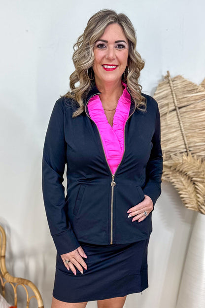 Black Penelope Full-Zip Jacket