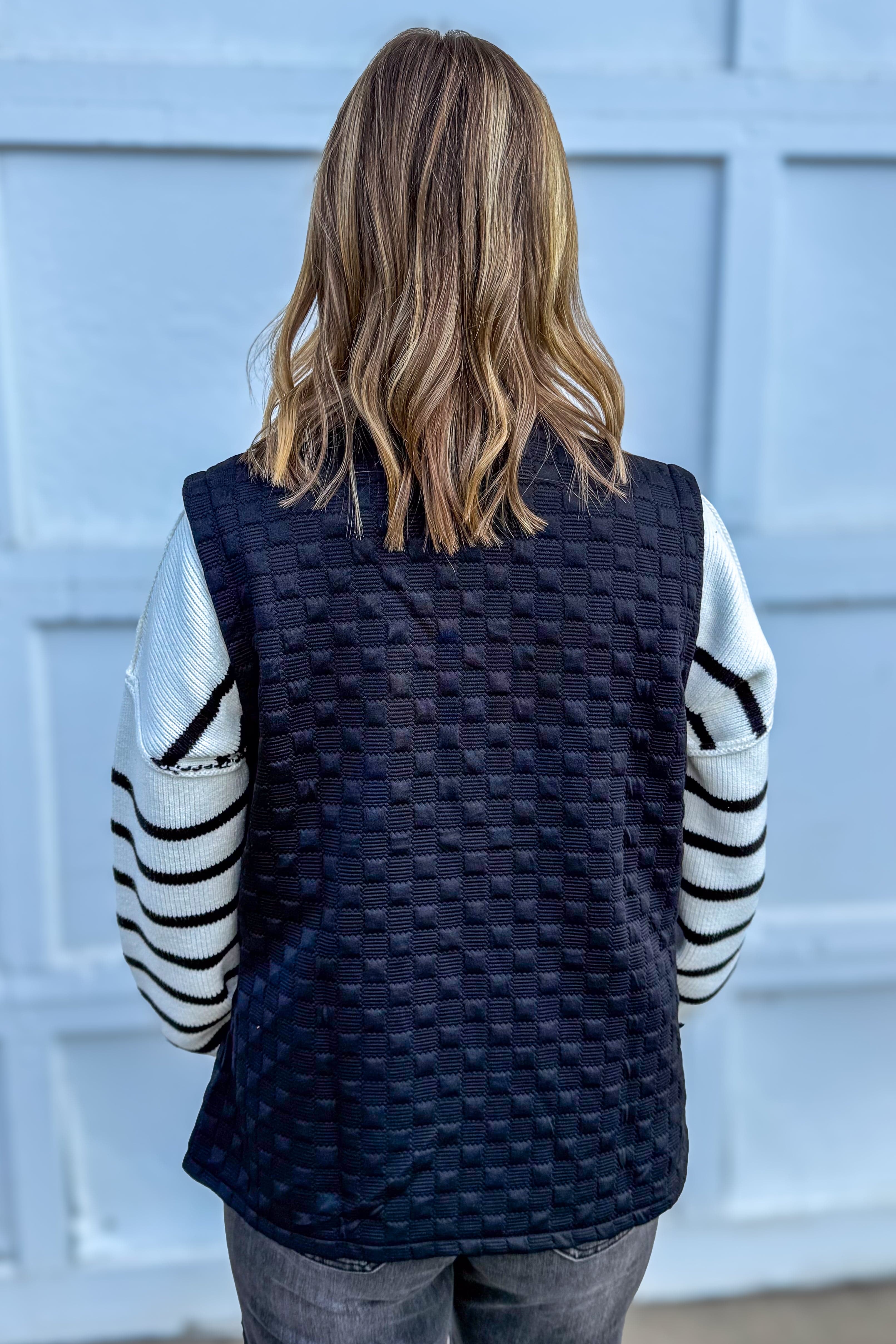 Onyx Snap Button Vest