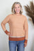 Orange Mix Colorblock Sweater