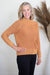 Rust Chunky Ribbed Slouchy Sweater