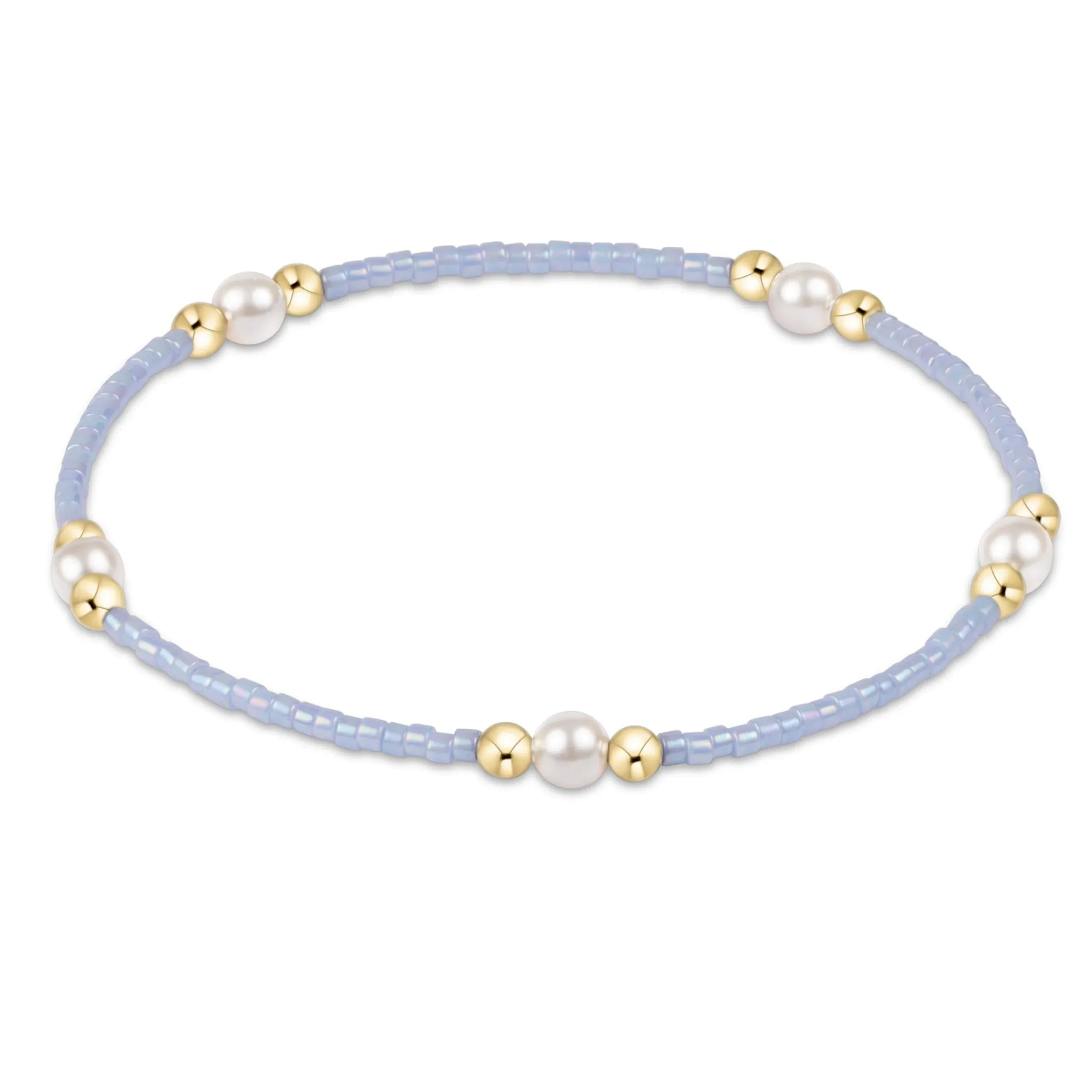 Hope Purpose Pearl Bracelet -  Ocean Mist