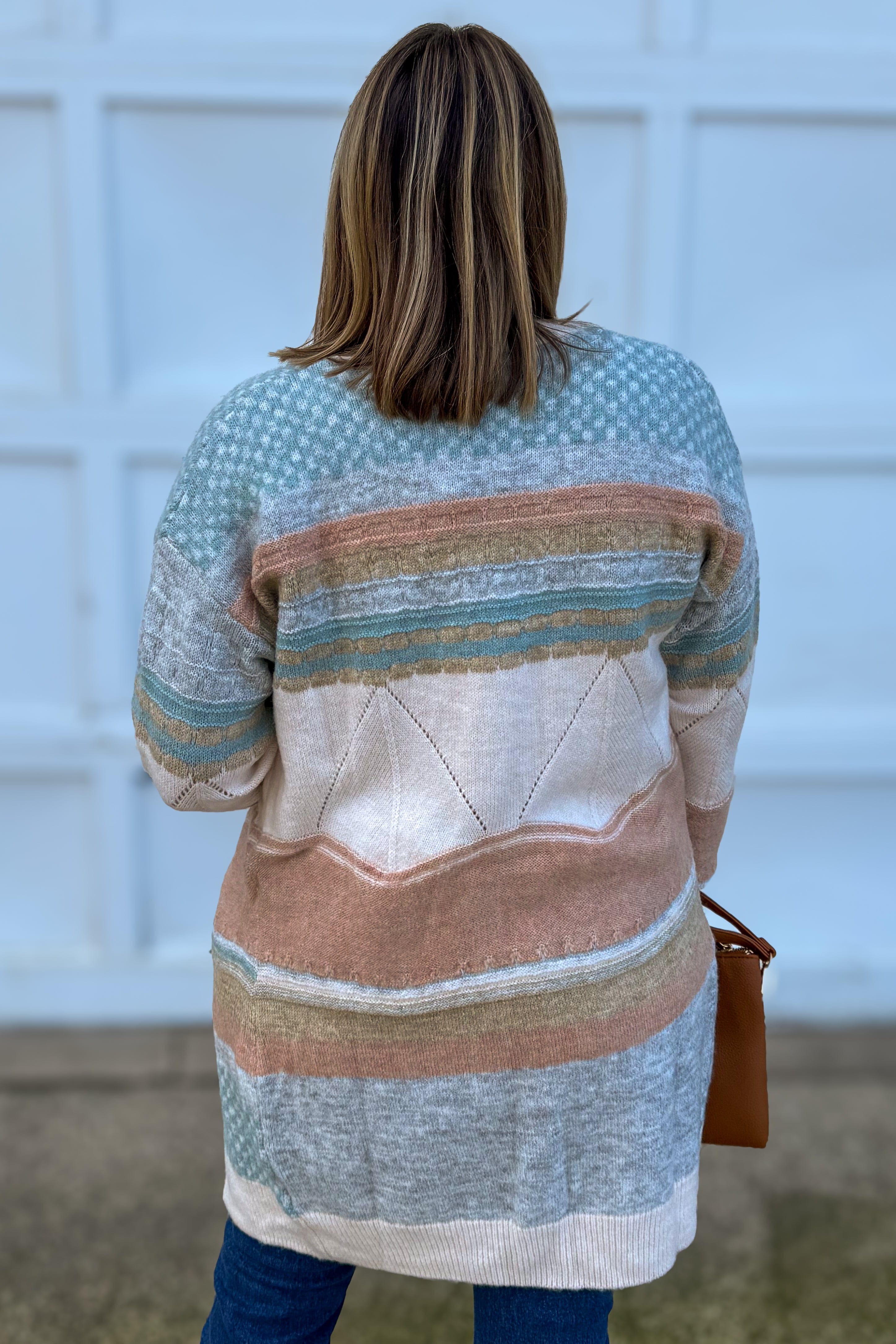 Earthtone Colorblock Cardigan
