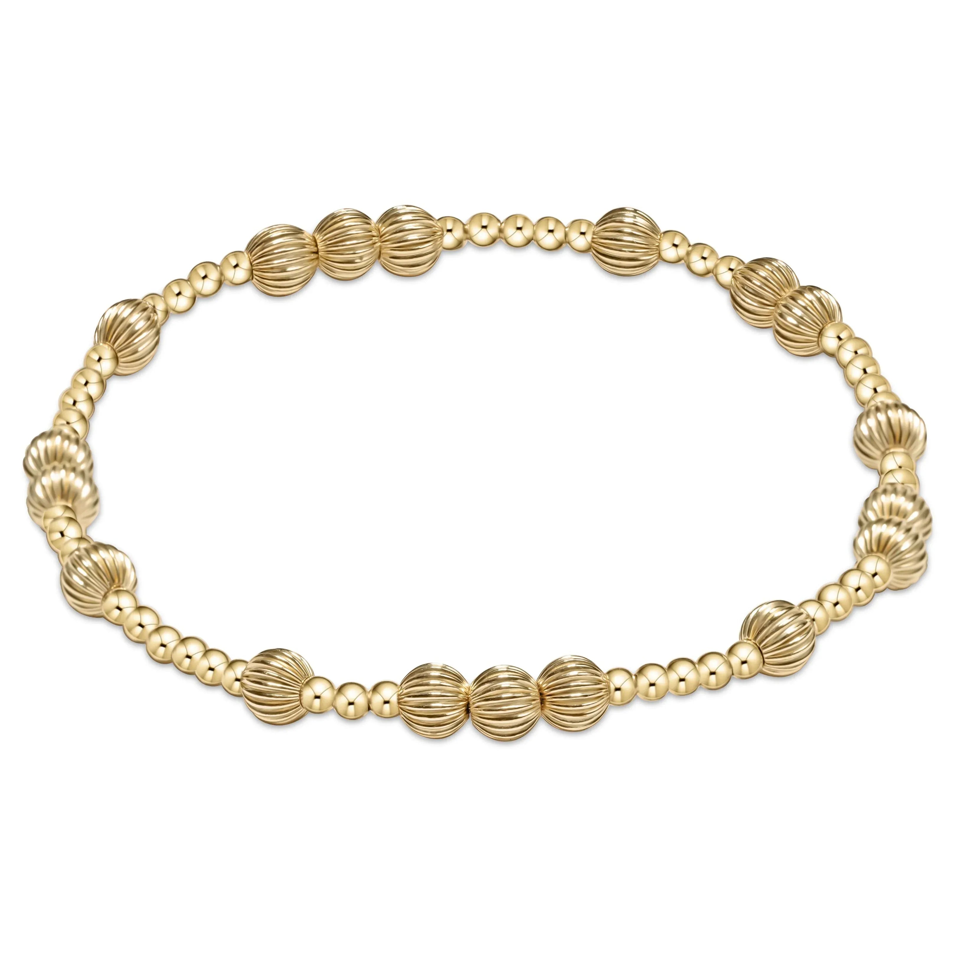Extends - Hope Unwritten Dignity 5mm Bead Bracelet - Gold