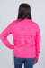 Pink & Ivory Hearts Pullover Sweater BAck
