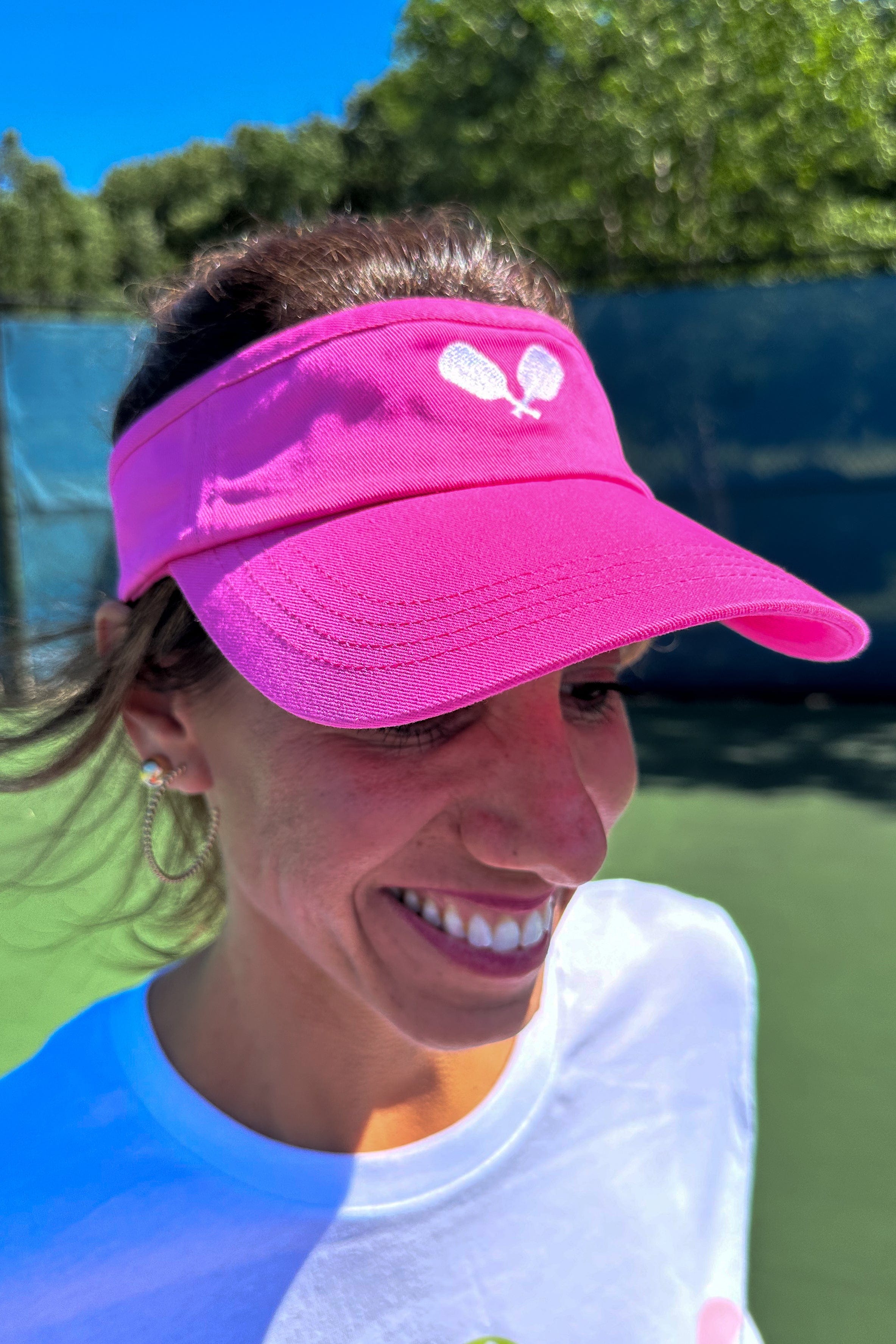 Hot Pink Pickleball Paddles Visor