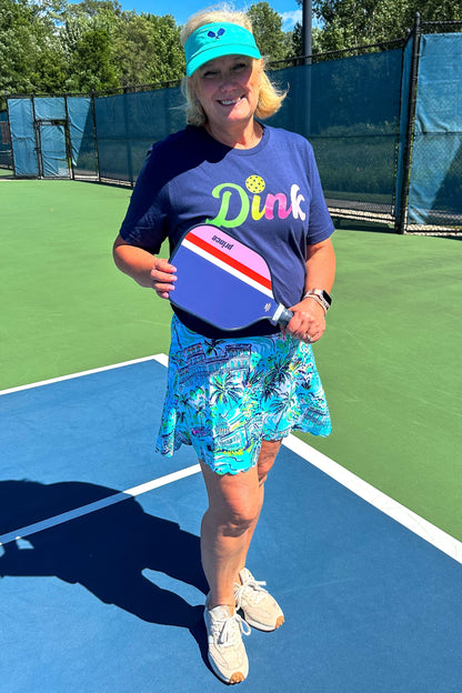 Navy Dink Pickleball T-shirt styled