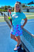 Heather Mint Tennis Club T-Shirt styled
