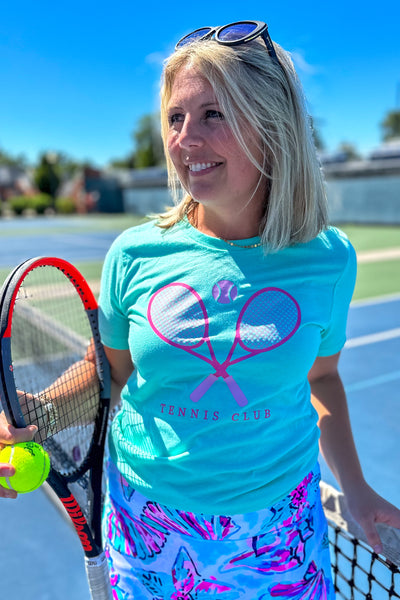 Heather Mint Tennis Club T-Shirt