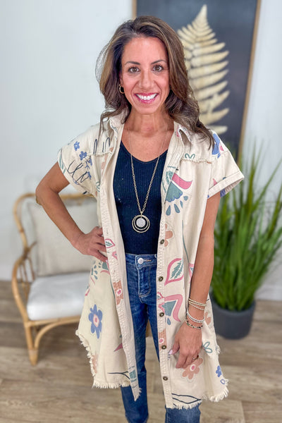 Khaki Twill Shirt Dress