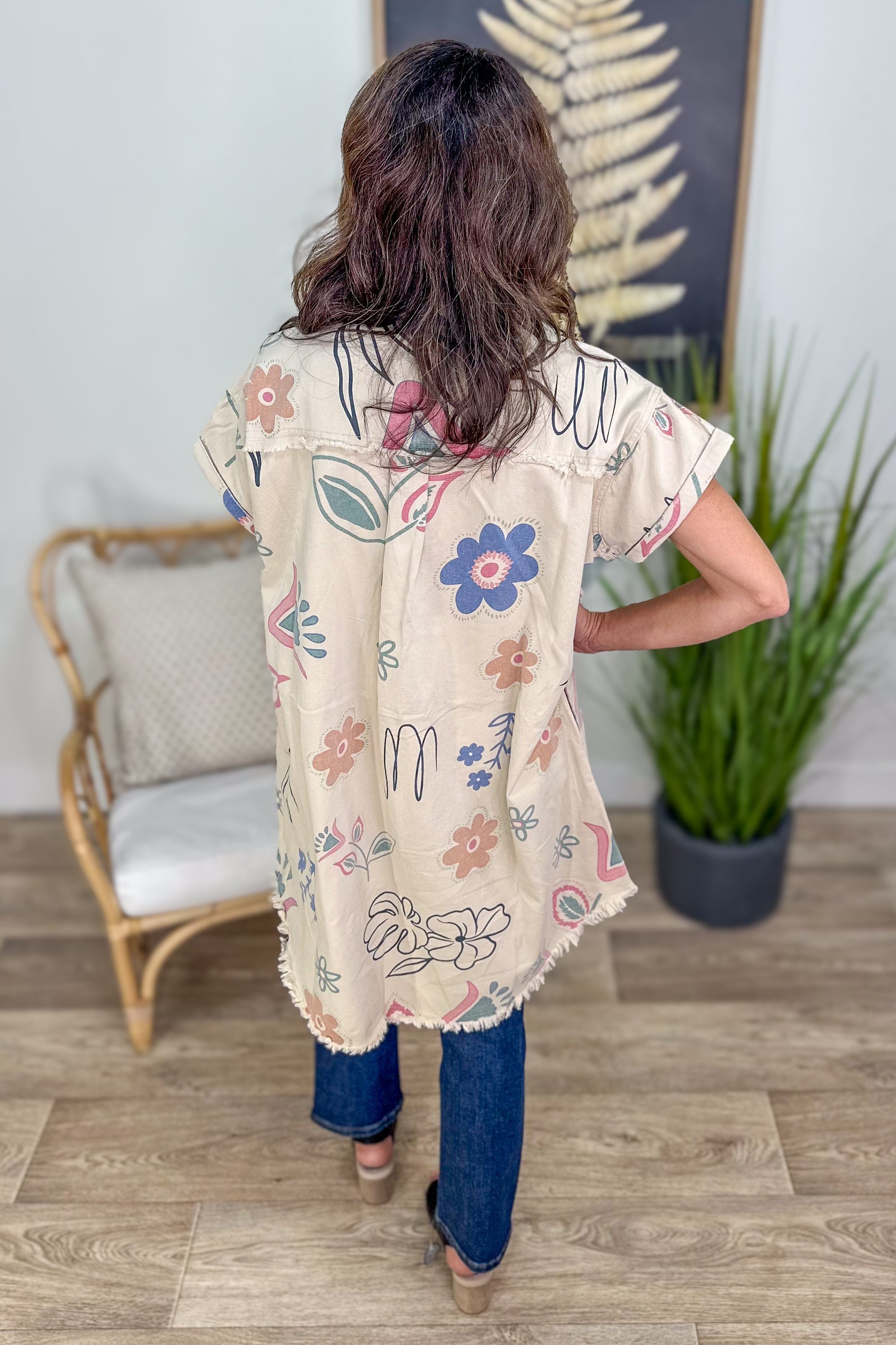 Khaki Twill Shirt Dress