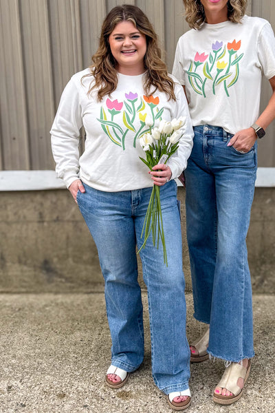 Off-White Artist Tulip Crew Sweatshirt Styled