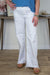 White Hi Rise Wide Jean Front