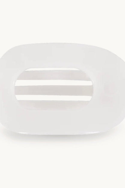 Coconut White Small Flat Round Clip