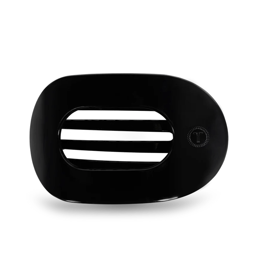 Jet Black Large Flat Round Clip