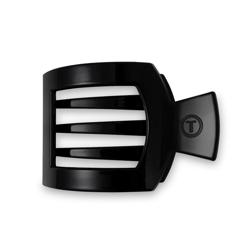Jet Black Medium Flat Square Clip