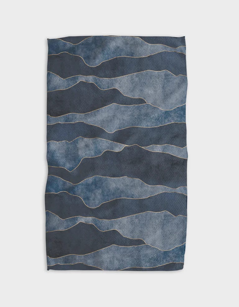 Geometry Lined With Gold Kitchen Tea Towel