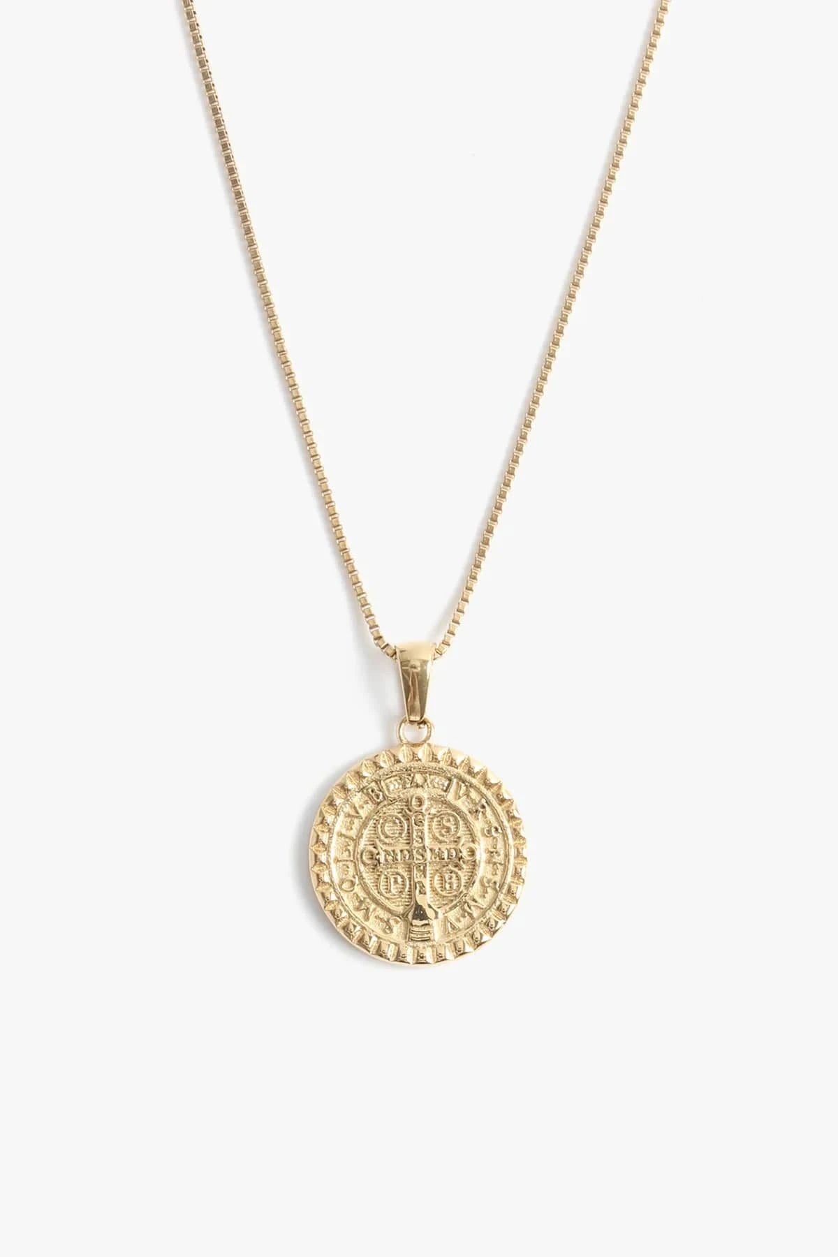 St Benedict Pendant - Gold
