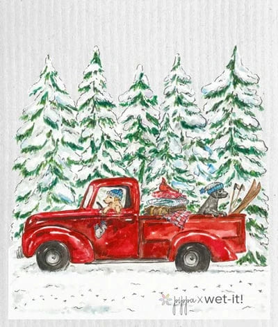 Pippa Vintage Winter Wet-It Towel
