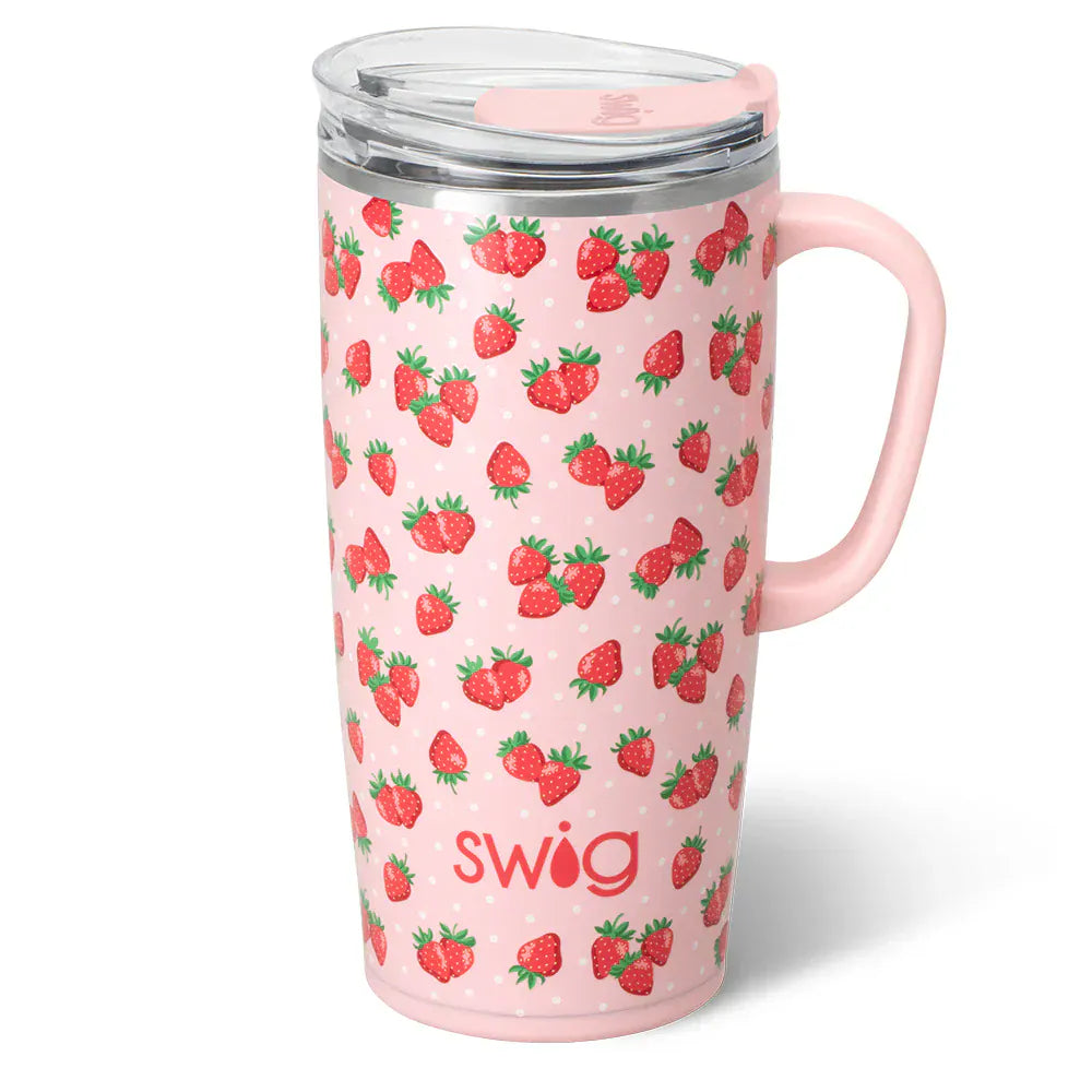 22oz Travel Mug - Strawberry Shortcake