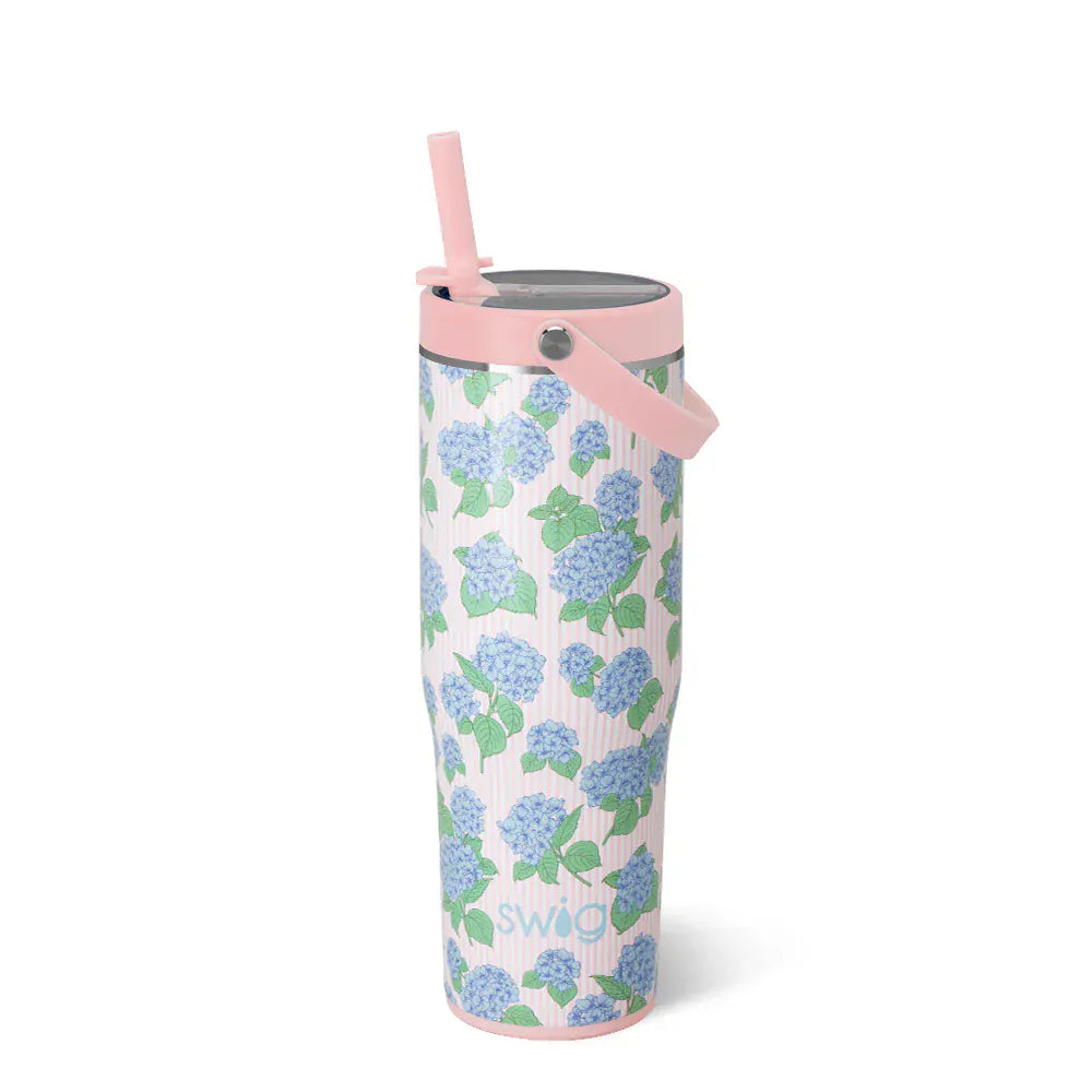 30oz Leakproof To-Go Tumbler - Hydrangeas