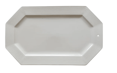 Nora Fleming Octagonal Platter - Pinstripes - Retired