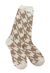 World's Softest Cozy Cali Crew - Houndstooth Portabella