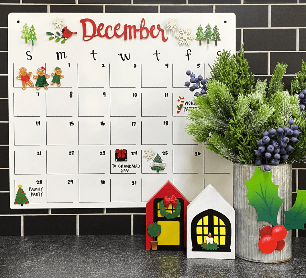 Holiday Calendar Magnets S/7