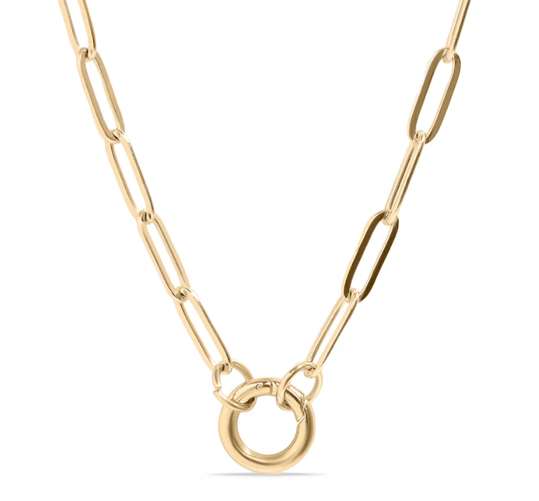 Assorted Paperclip Charm Necklace