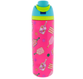 Pickle Ball 24 Oz. Water Bottle With Straw Cap
