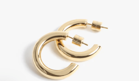 Michaela Hoops 1" - Gold