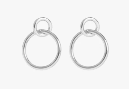 Ven Hoops 1" - Silver