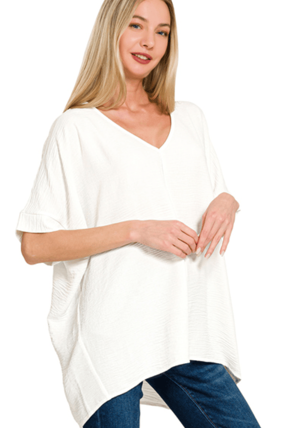 White Breezy Blouse