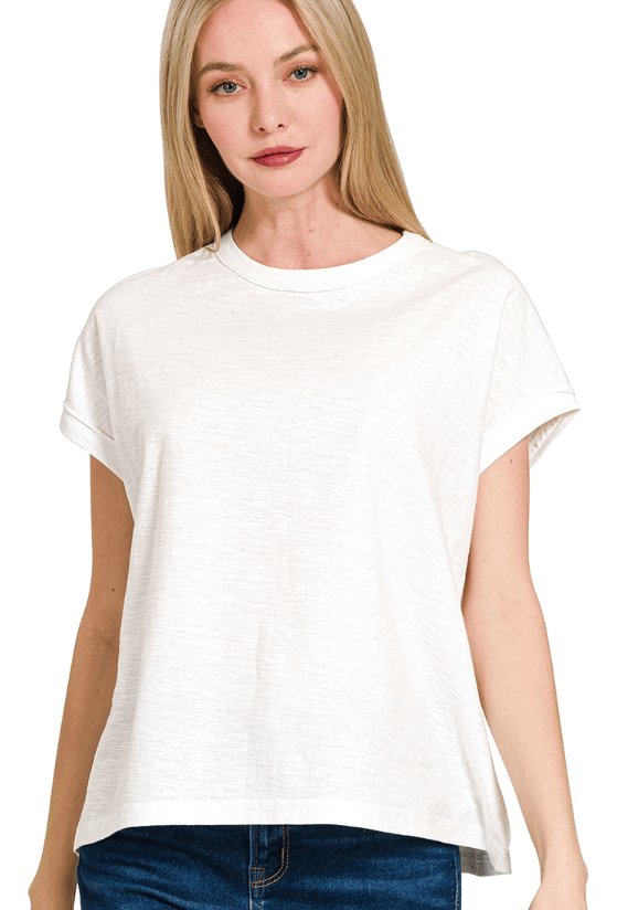 White Soft Cotton Tee