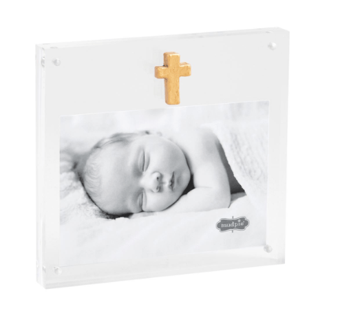Acrylic Frame With Gold Cross