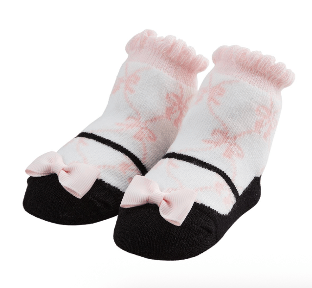Pink Bow Mary Jane Socks