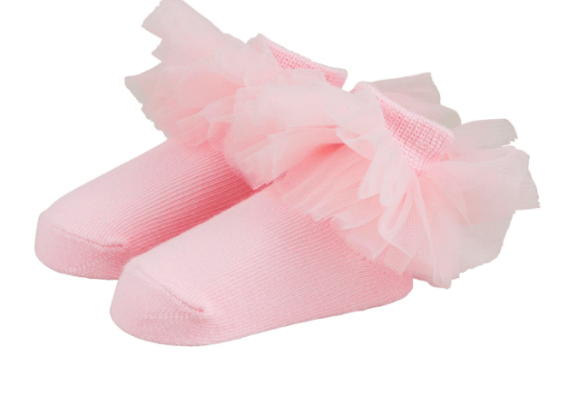 Solid Pink Tutu Sock