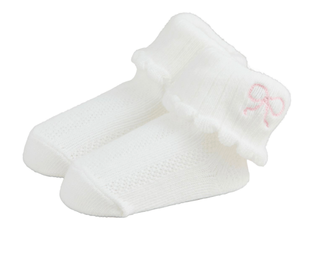 Bow Foldover Sock