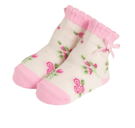 Rose Heart Socks