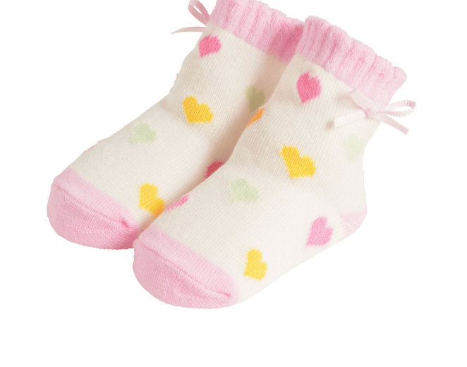 Rainbow Heart Socks