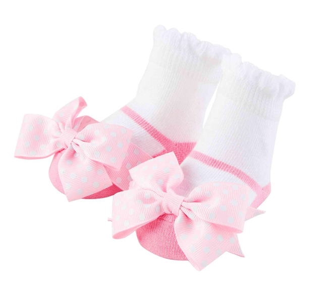 Pink Bow Mary Jane Socks