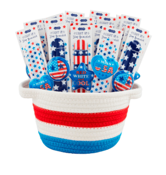 Patriotic Light-Up Slap Bracelets