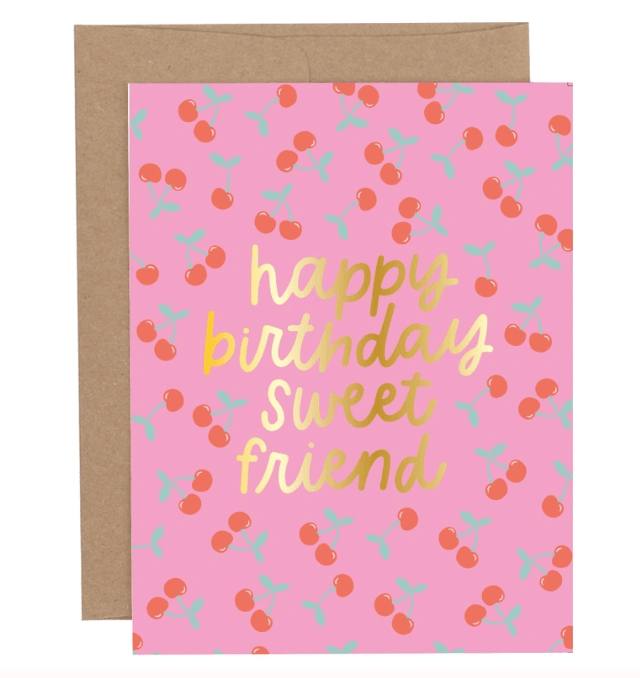 Happy Birthday Sweet Friend Greeting Card