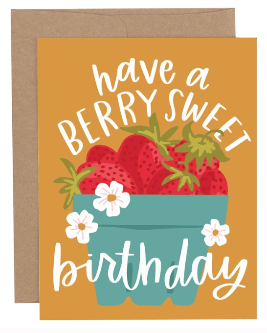Berry Sweet Birthday Greeting Card
