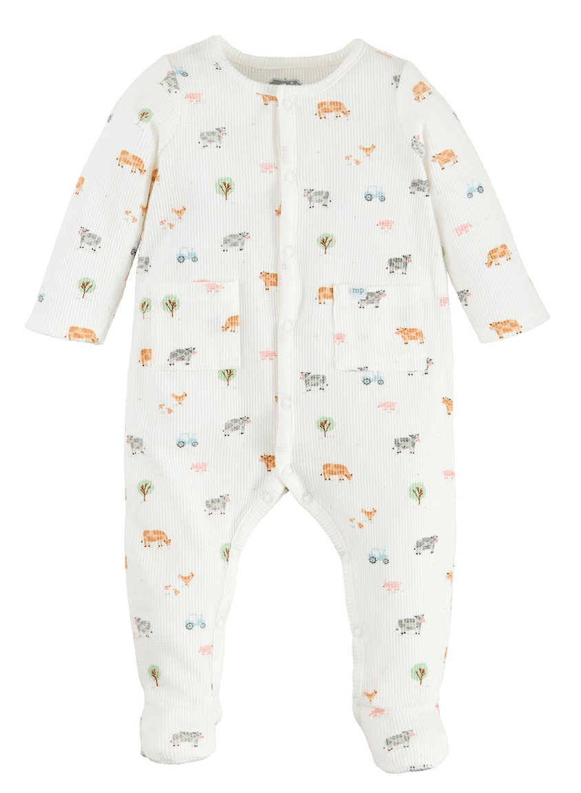Ditsy Farm Print Sleeper 6-9M
