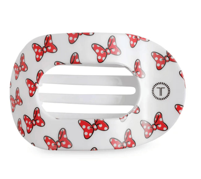 Minnie Mouse Loves Her Bows! Small Flat Round Hair Clip