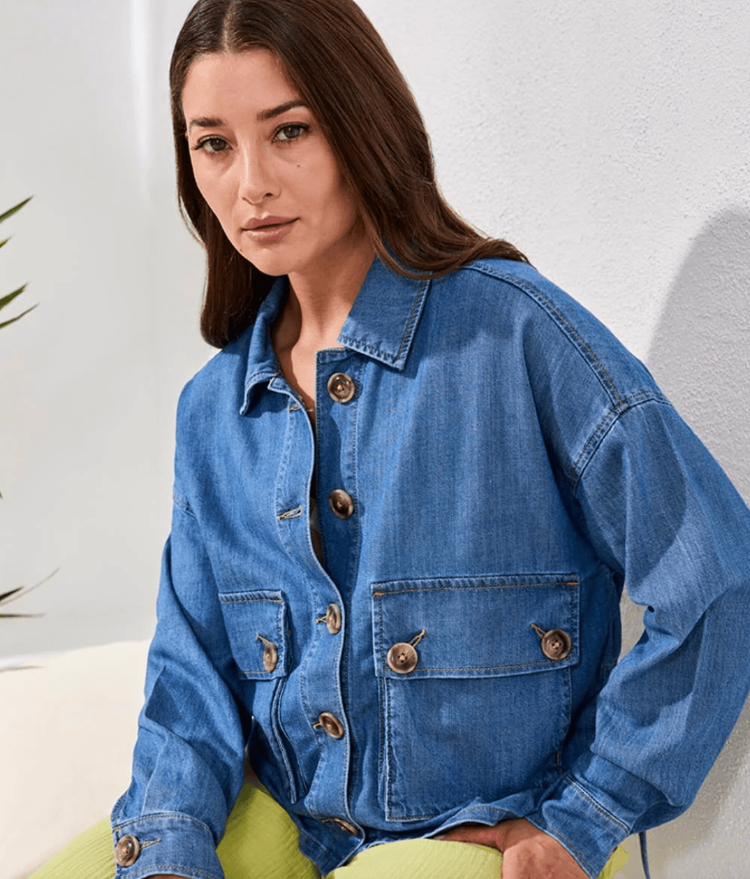 Denim Jacket With Back Adjustment
