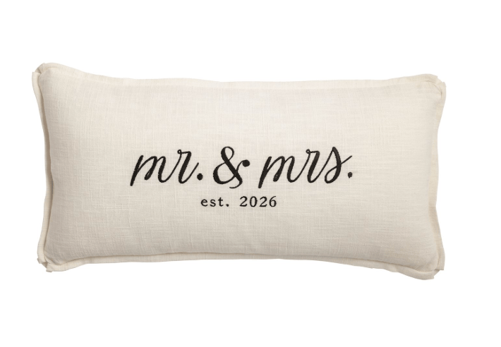 Lumbar Mr Mrs 2026 Pillow