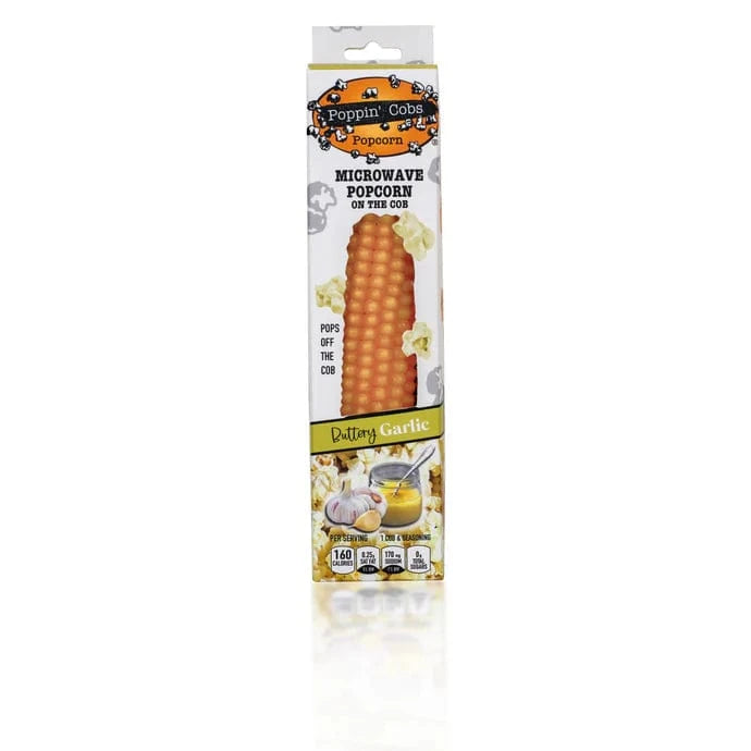Buttery Garlic Seasoning Poppin' Cobs Microwave Popcorn