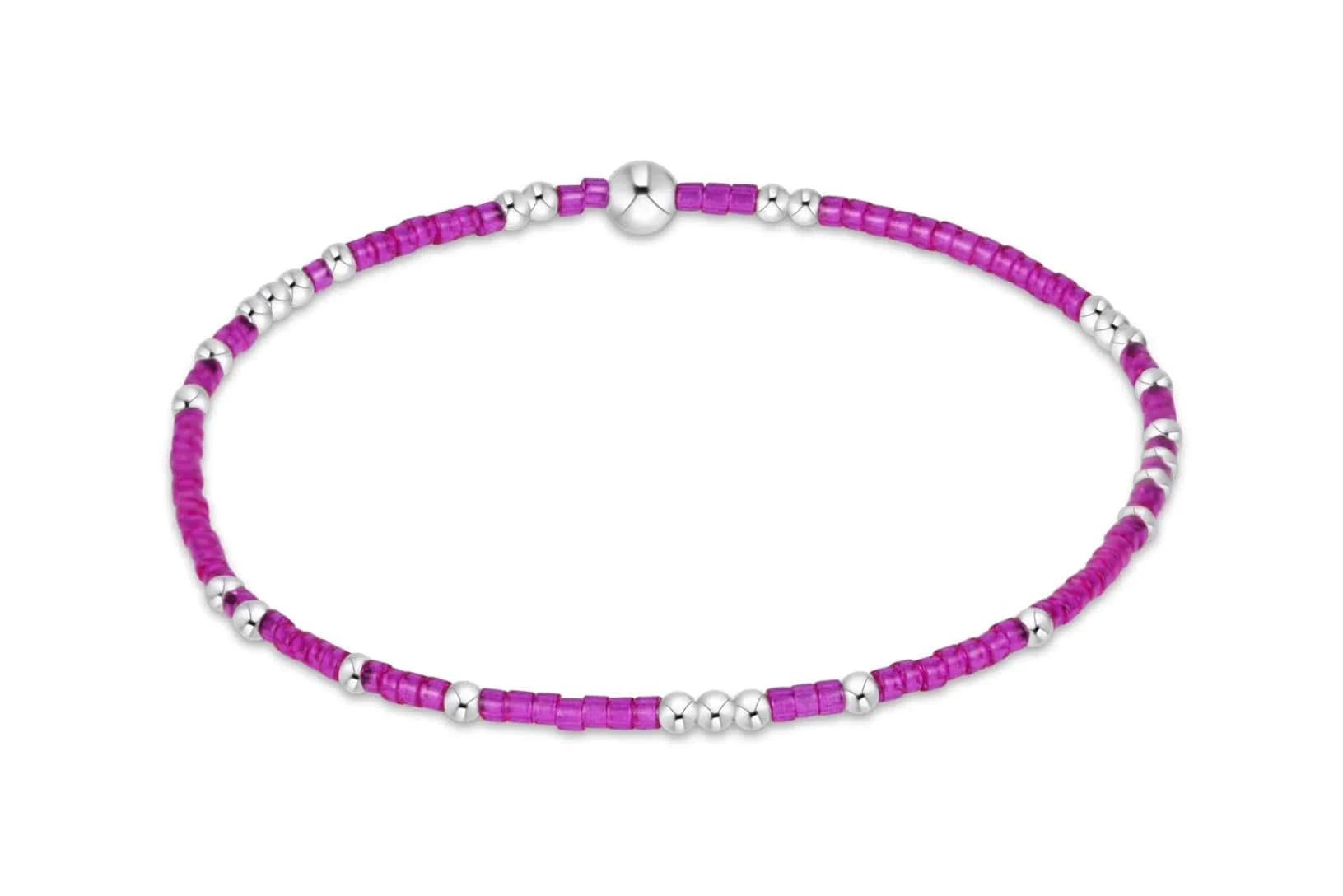 Hope Unwritten Sterling Bracelet - Fuchsia